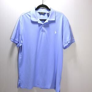 Polo Golf Ralph Lauren Light Blue Moisture Wicking Polo Shirt XL
